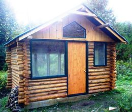 10X12 Homemade Log Cabin