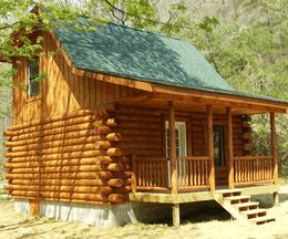 560 SF Shady Brook Log Cabin