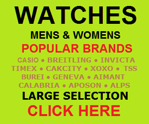 Big Selection of Mens & Womens Watches