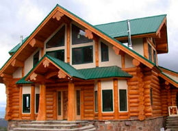 Traditional Full-Scribe Log Home